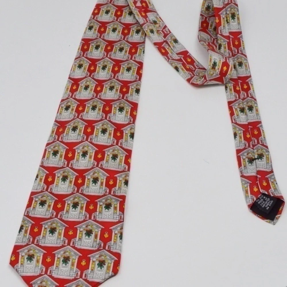 Vintage Silk Christmas Holiday Tie‎
